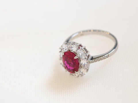 ANILLO DIANA ROJO
