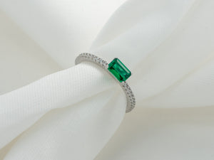 ANILLO ESMERALDA MINI
