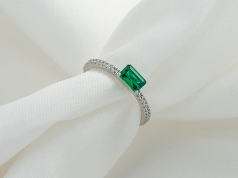 ANILLO ESMERALDA MINI