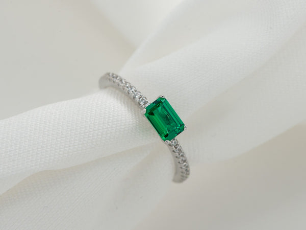 ANILLO ESMERALDA MINI