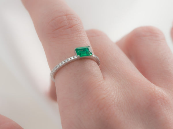 ANILLO ESMERALDA MINI