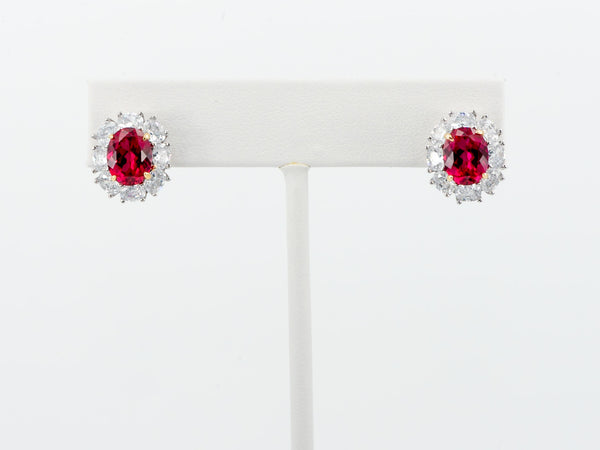 ARETES DIANA ROJO