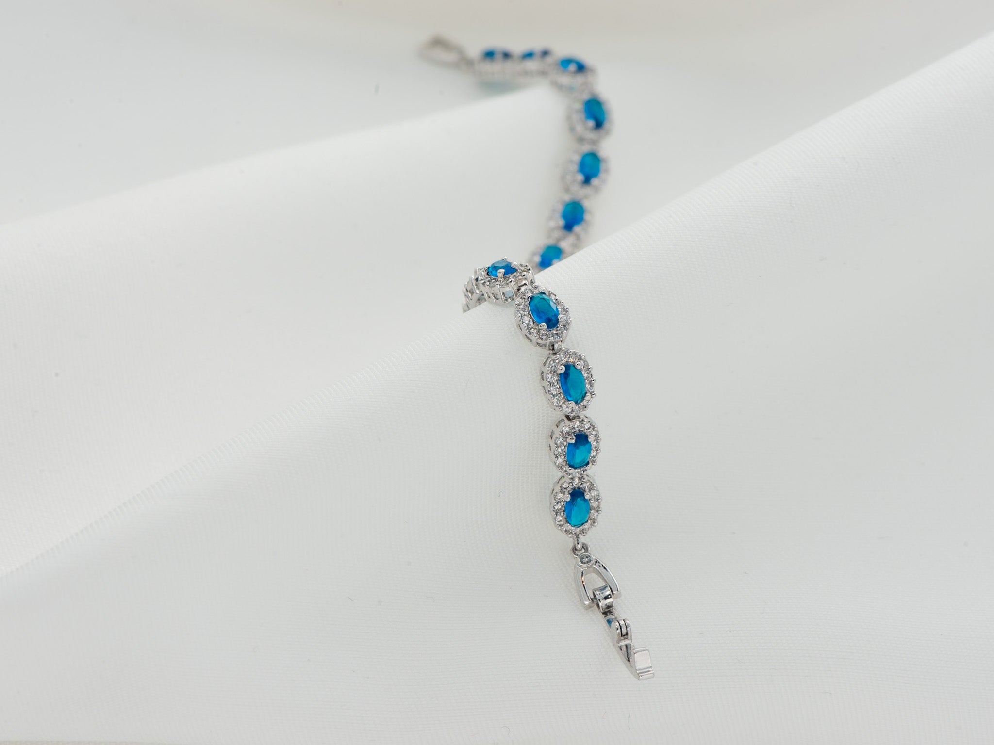 PULSERA ÓVALOS AZUL
