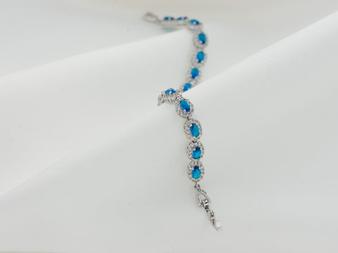 PULSERA ÓVALOS AZUL